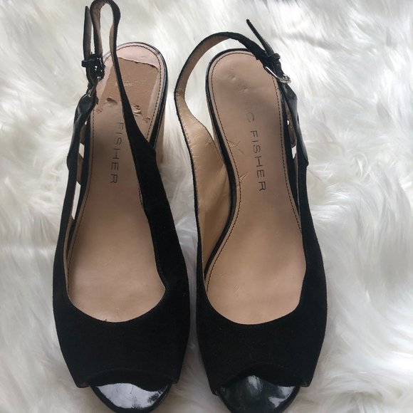 Marc Fisher Shoes - Marc Fisher "Osteria" Slingback Wedge Sandal
